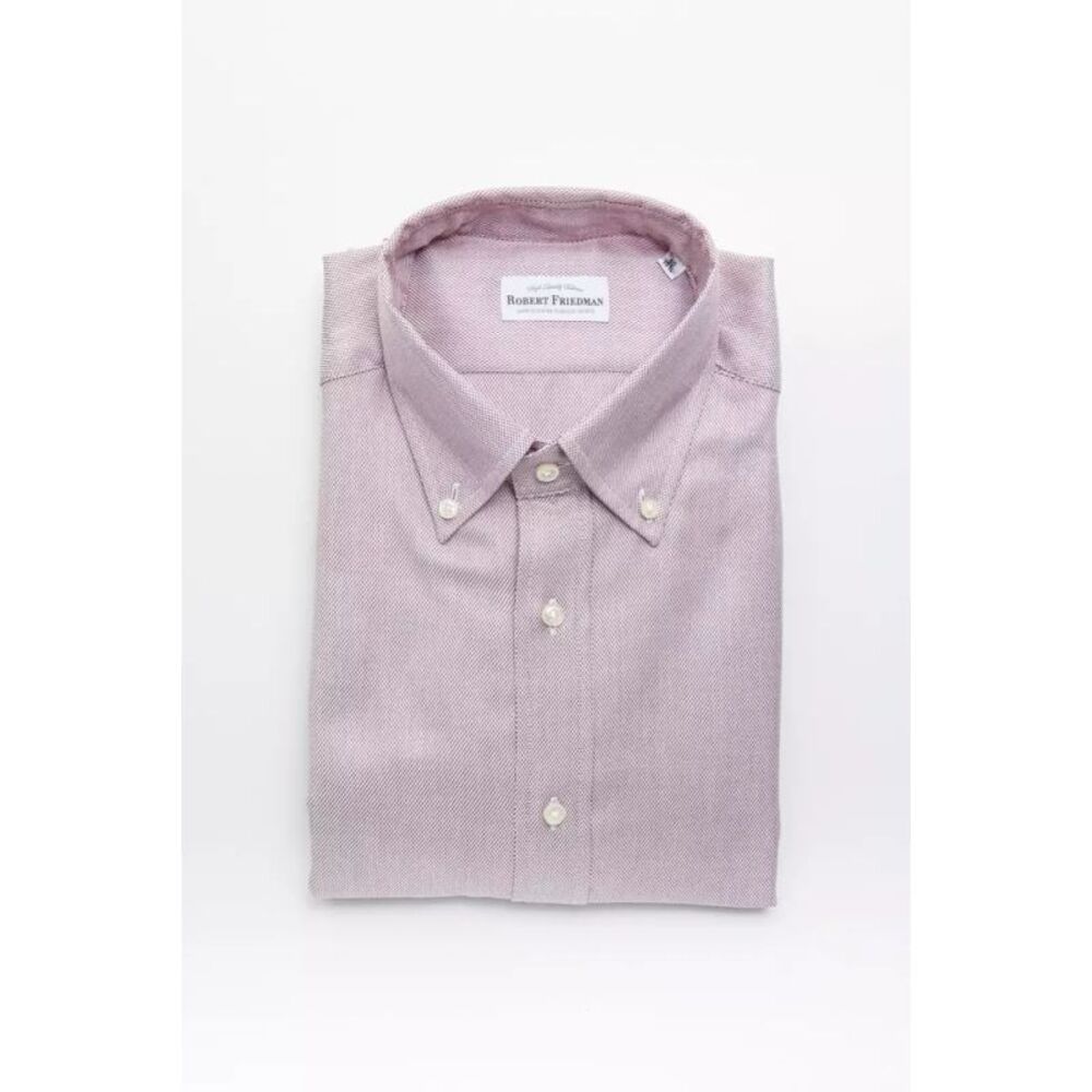 Robert Friedman Red Cotton Men's Men's Shirt